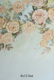 RTS Peach Florals 5x8 Ft - Fabric
