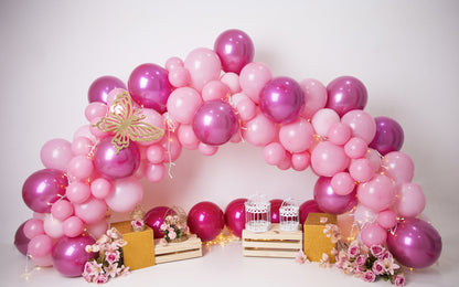 Pink Butterfly Balloons