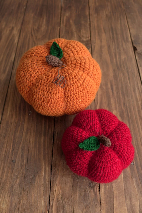 Crochet Pumpkins - set of 2