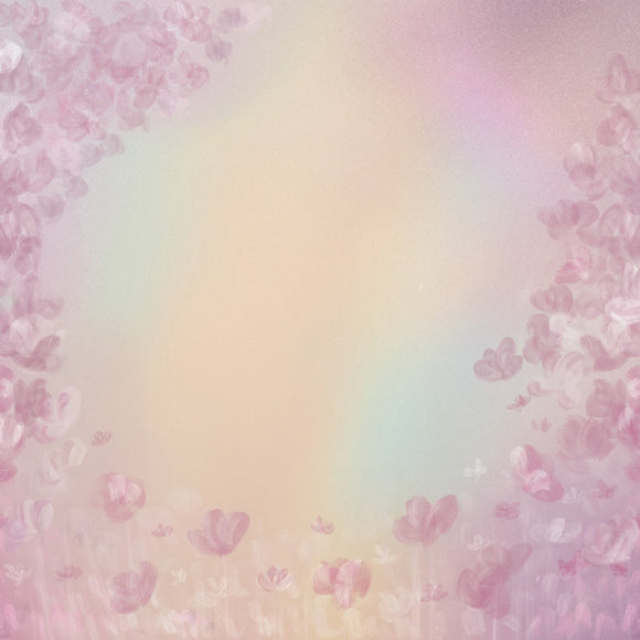 RTS Rainbow florals 5x8 Ft - Fabric