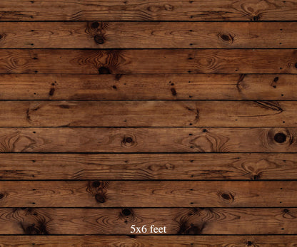 RTS Rustic Wood 5x6 ft - Fabric