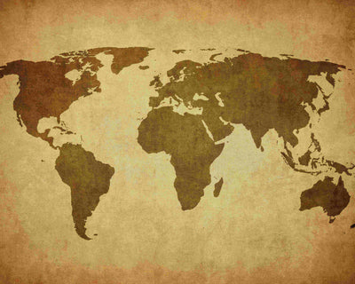 RTS Vintage map - 5x8 FT - Fabric