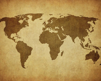 RTS Vintage Map 5X6FT - Fabric