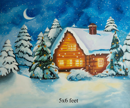 RTS Christmas Cabin-5x6ft- Poly