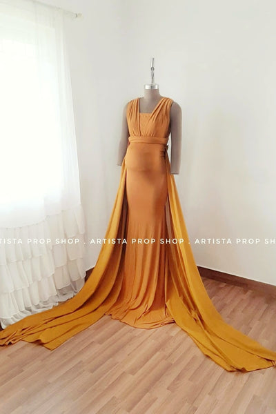 Convertible gown- Mustard Yellow