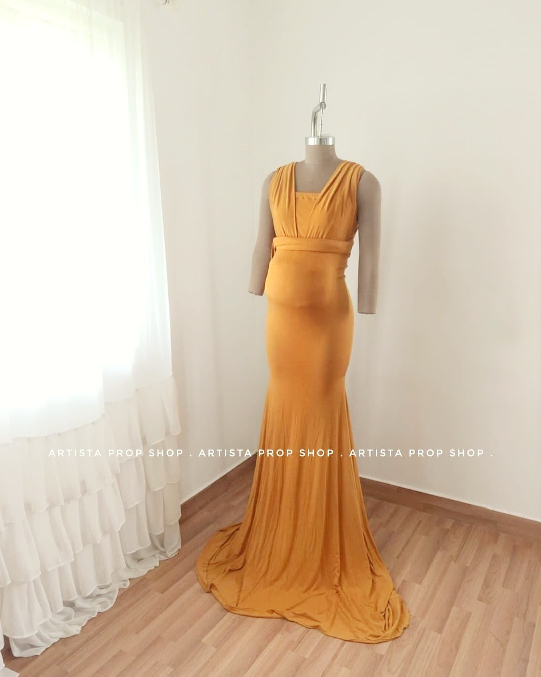 Convertible gown- Mustard Yellow