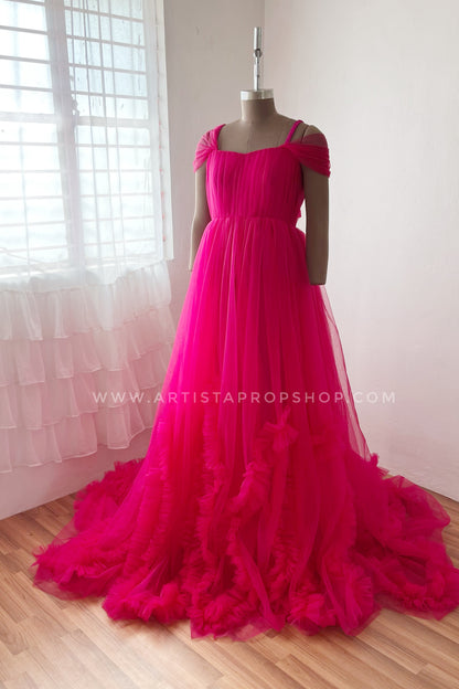 Ajanta gown- Magenta