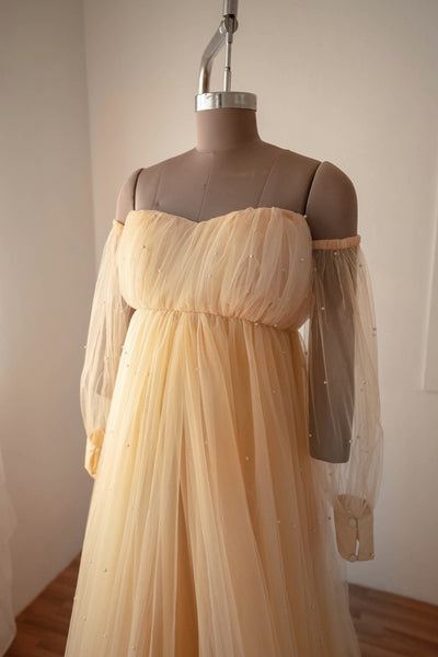 Merlin Gown- Beige