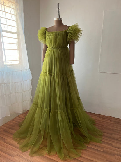 RTS Ella gown - Olive - L-XL