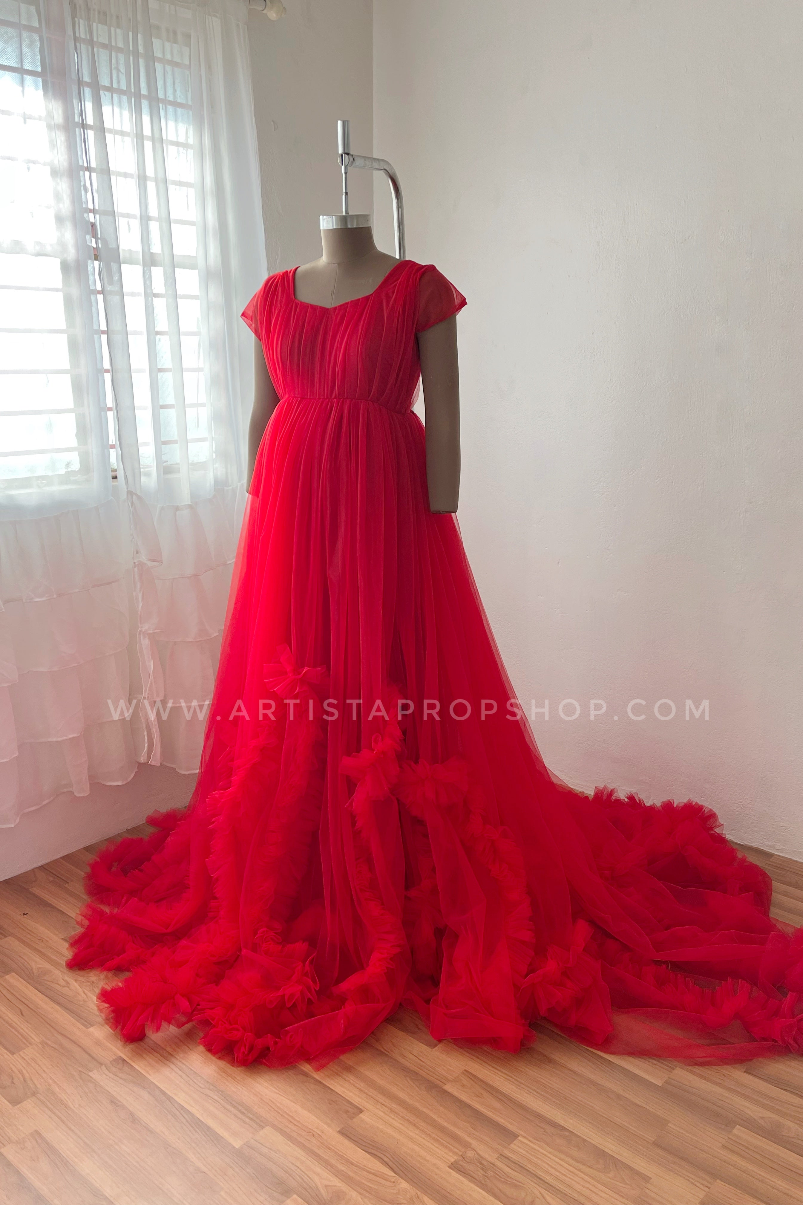 RTS Ajanta gown- Red L-Xl