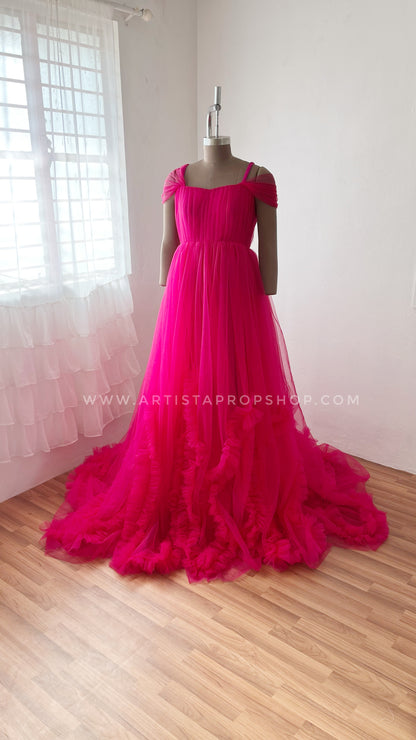 Ajanta gown- Magenta