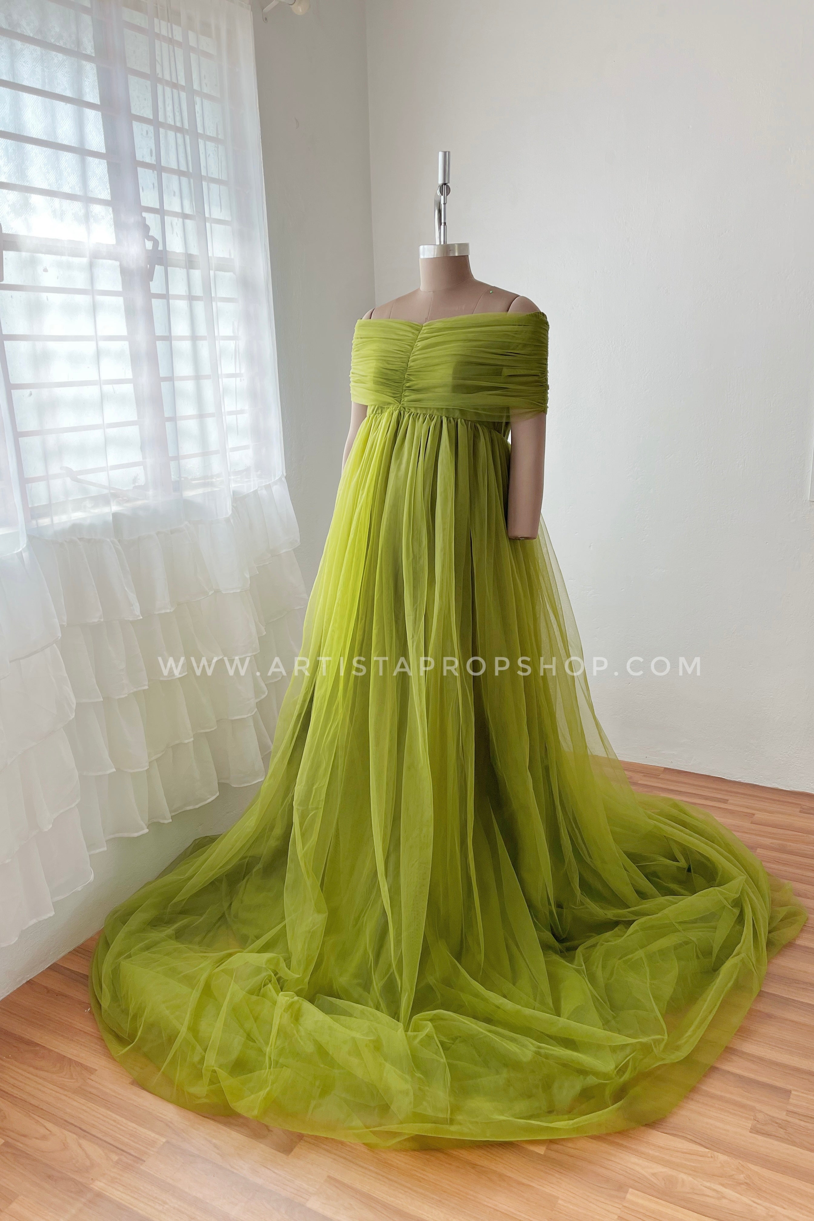 RTS Valencia gown L-XL - Olive