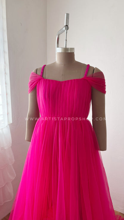 Ajanta gown- Magenta