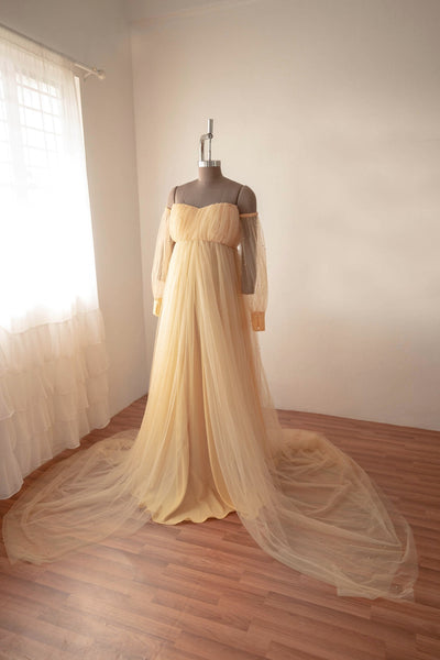 Merlin Gown- Beige