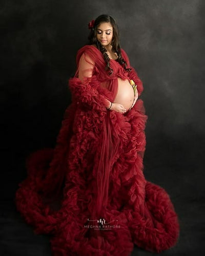 Arianna gown -Burgundy