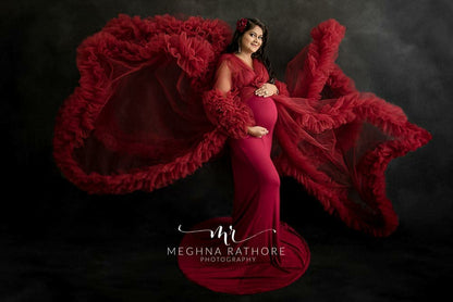 RTS Arianna gown -Burgundy L-XL