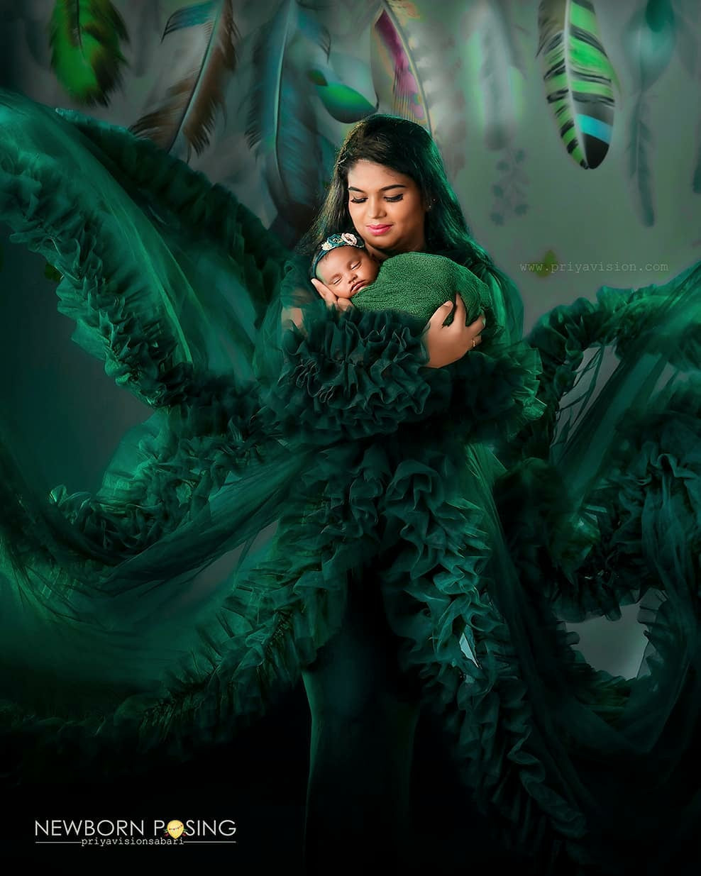 RTS Arianna gown- Green L-XL
